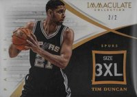 2014 Panini Immaculate Collection Jersey Tags #JT-TDN Tim Duncan Basketball Card