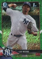 2018 Bowman Chrome Prospects #BCP161 Luis Medina Green Shimmer Baseball Card