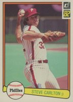 1982 Donruss #42 Steve Carlton Baseball Card