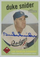 2008 Topps Heritage Real One Autographs #ROADS Duke Snider Baseball Card