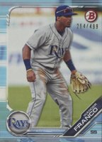 2019 Bowman Draft #BD93 Wander Franco Sky Blue Baseball Card