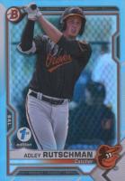 2021 Bowman 1st Edition #BFE121 Adley Rutschman Sky Blue Foil Baseball Card