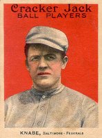 1915 Cracker Jack #1 Otto Knabe Baseball Card