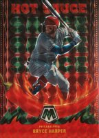 2022 Panini Mosaic Hot Sauce #HS3 Bryce Harper Green Mosaic Baseball Card