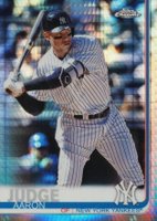 2019 Topps Chrome #100 Aaron Judge Batting-Prism Refractor Baseball Card