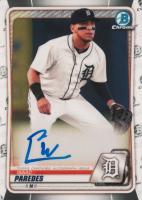 2020 Bowman Chrome Prospect Autographs #CPAIP Isaac Paredes Baseball Card