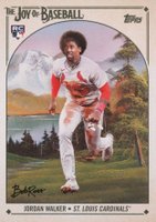 2023 Topps X Bob Ross the Joy of Baseball #10 Jordan Walker Happy Mistakes Variation Baseball Card