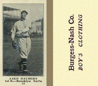 1916 Burgess-Nash Co. #43 Jake Daubert Baseball Card