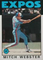 1986 Topps #629 Mitch Webster Baseball Card