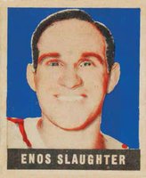 1948 Leaf #127 Enos Slaughter Short Print Baseball Card