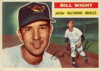 1956 Topps #286 Bill Wight Baseball Card