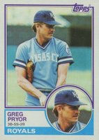 1983 Topps #418 Greg Pryor Baseball Card