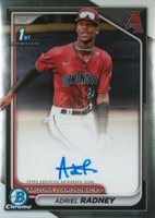 2024 Bowman Chrome Prospect Autographs #CPAAR Adriel Radney Baseball Card