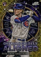 2024 Topps Chrome Cosmic Astrologically Aligned #13 Pete Crow-Armstrong Gold Interstellar Refractor Baseball Card