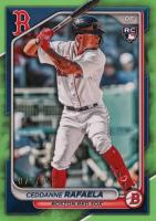 2024 Bowman #84 Ceddanne Rafaela Neon Green Baseball Card