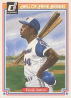 1983 Donruss Hall of Fame Heroes #34 Hank Aaron Baseball Card