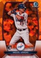 2023 Bowman Chrome Sapphire Edition #40 Miguel Vargas Orange Baseball Card