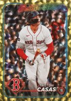 2024 Topps #513 Triston Casas Yellow Crackle Foil Board Baseball Card