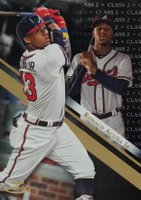 2019 Topps Gold Label #7 Ronald Acuna Jr. Class 2-Black Baseball Card
