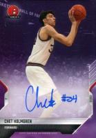 2021 Bowman Next #34C Chet Holmgren Autograph-Purple Basketball Card