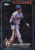 2024 Topps Chrome Sapphire Update Series #123 Shohei Ohtani Black Baseball Card