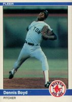 1984 Fleer #393 Dennis Boyd Baseball Card