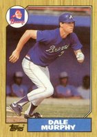 1987 Topps #490 Dale Murphy Baseball Card