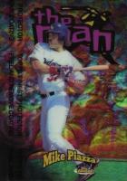 1998 Finest the Man #TM8 Mike Piazza Refractor w/Coating Baseball Card