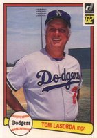 1982 Donruss #110 Tommy Lasorda Baseball Card