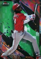 2024 Topps Finest #186 Elly de La Cruz Green Refractor Baseball Card