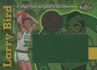 2007 Finest Moments Relic #LB Larry Bird Relics-Refractor Basketball Card