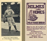 1916 Holmes for Homes Bread #120 Willie Mitchell Baseball Card