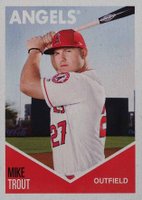 2018 Topps 582 Montgomery Club 1967 Test Sticker Set 2 #1 Mike Trout Baseball Card