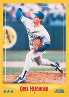 1988 Score #470 Orel Hershiser Baseball Card