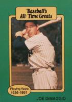 1987 Baseball's All-Time Greats # Joe DiMaggio Baseball Card