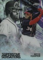 2018 Topps Chrome Superstar Sensations #SS-4 Bryce Harper Baseball Card