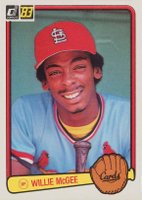 1983 Donruss #190 Willie McGee Baseball Card