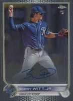 2022 Topps Chrome Rookie Autographs #RABW Bobby Witt Jr. Baseball Card