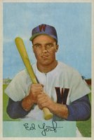 1954 Bowman #72 Ed Yost Baseball Card