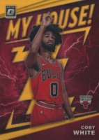 2019 Panini Donruss Optic My House #9 Coby White Orange Basketball Card