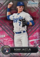 2022 Bowman Sterling #BSR37 Bobby Witt Jr. Magenta Refractor Baseball Card