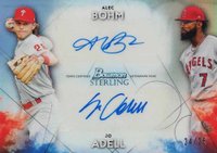 2021 Bowman Sterling Dual Refractor Autographs #SDRAAB Alec Bohm/Jo Adell Baseball Card