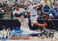 2018 Topps Holiday #182 Gleyber Torres Metallic Snowflake Baseball Card