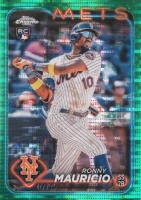 2024 Topps Chrome #28 Ronny Mauricio Green Sonar Refractor Baseball Card