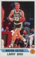 1990 Panini Sticker #135 Larry Bird Hand Cut Basketball Card