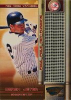1999 Pacific Revolution Foul Pole Net-Fusion #12 Derek Jeter Baseball Card
