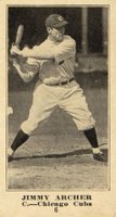 1916 Sporting News #6 Jimmy Archer Blank Back Baseball Card