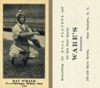 1916 Wares #154 Ray Schalk Baseball Card