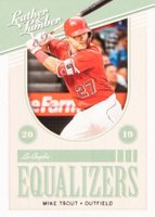 2019 Panini Leather & Lumber Equalizers #EQ-4 Mike Trout Baseball Card