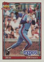 1991 Topps Desert Shield #773 Tom Foley Baseball Card